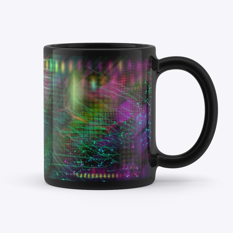 Abstratocaster Black Mug
