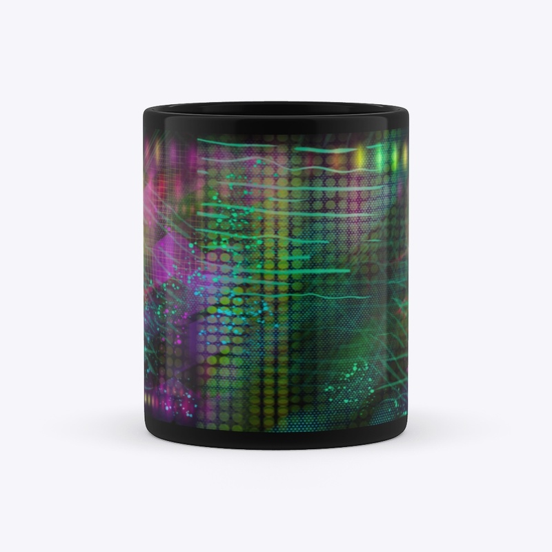 Abstratocaster Black Mug